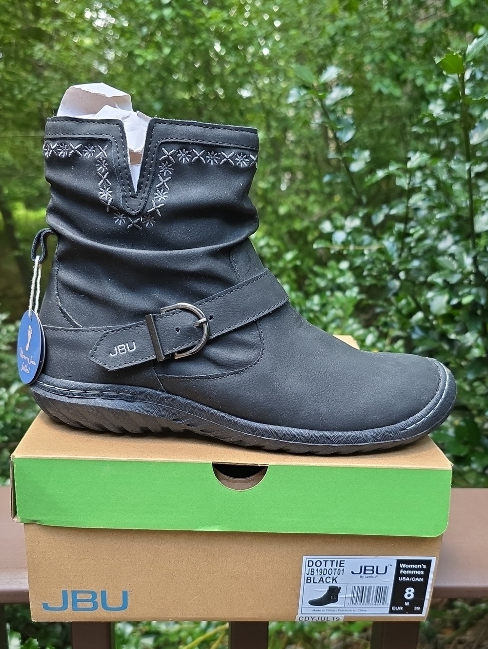 JBU Dottie Black Women's Casual Ankle Boot
